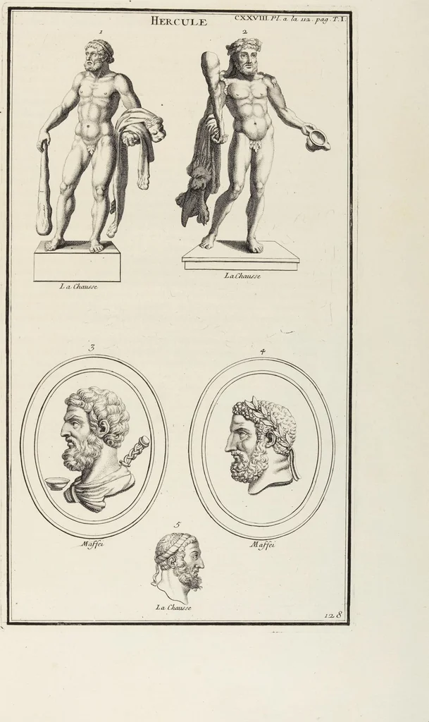 An illustration from (Band 1,2): Les Dieux des Grecs & des Romains: Les Heros parvenus à la Divinité, 1719, leaf 39