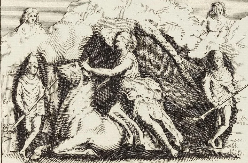 An illustration from (Band 1,2): Les Dieux des Grecs & des Romains: Les Heros parvenus à la Divinité, 1719, leaf 400
