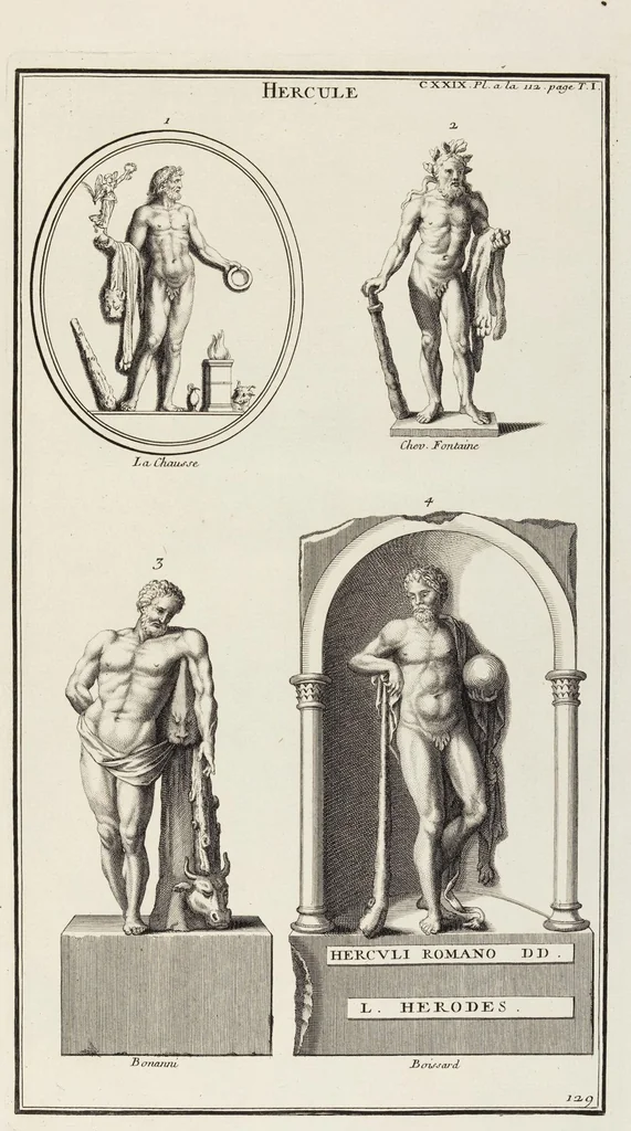 An illustration from (Band 1,2): Les Dieux des Grecs & des Romains: Les Heros parvenus à la Divinité, 1719, leaf 41