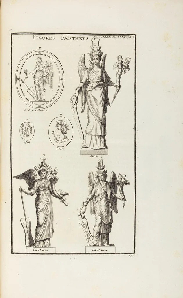 An illustration from (Band 1,2): Les Dieux des Grecs & des Romains: Les Heros parvenus à la Divinité, 1719, leaf 410
