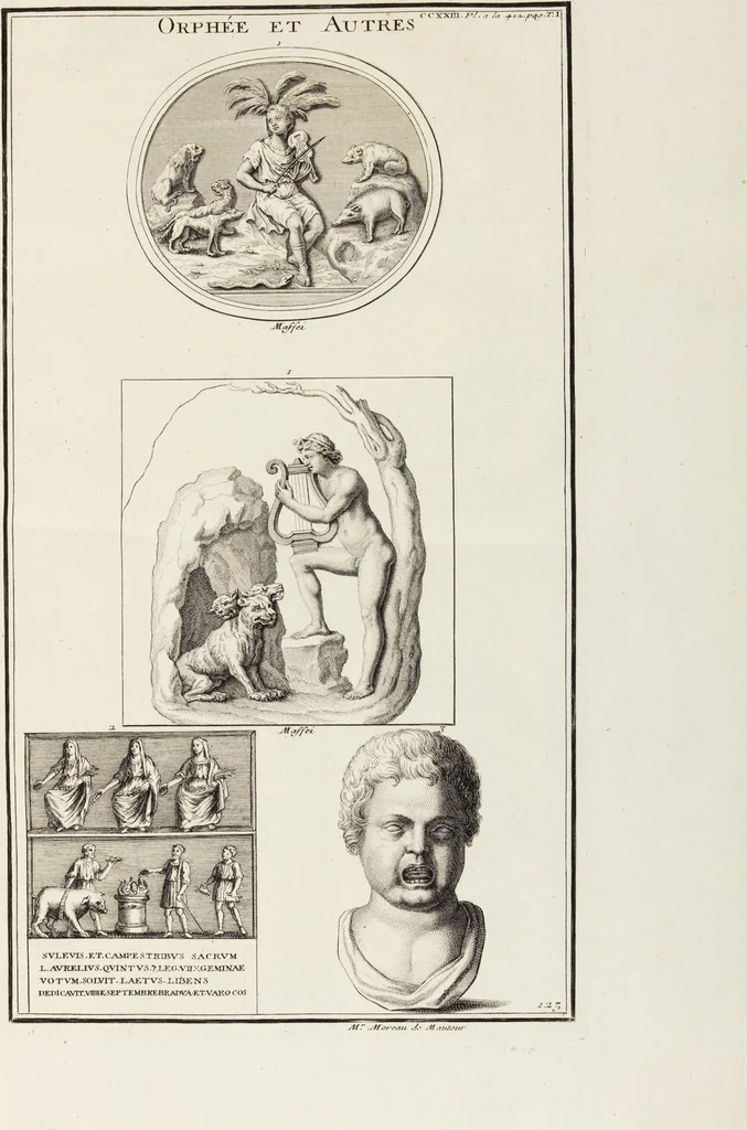 An illustration from (Band 1,2): Les Dieux des Grecs & des Romains: Les Heros parvenus à la Divinité, 1719, leaf 438