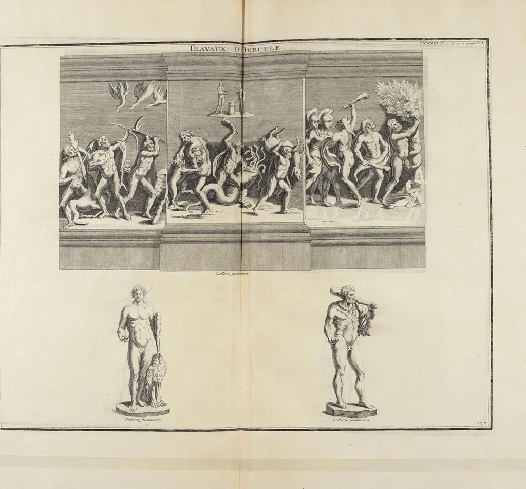An illustration from (Band 1,2): Les Dieux des Grecs & des Romains: Les Heros parvenus à la Divinité, 1719, leaf 59