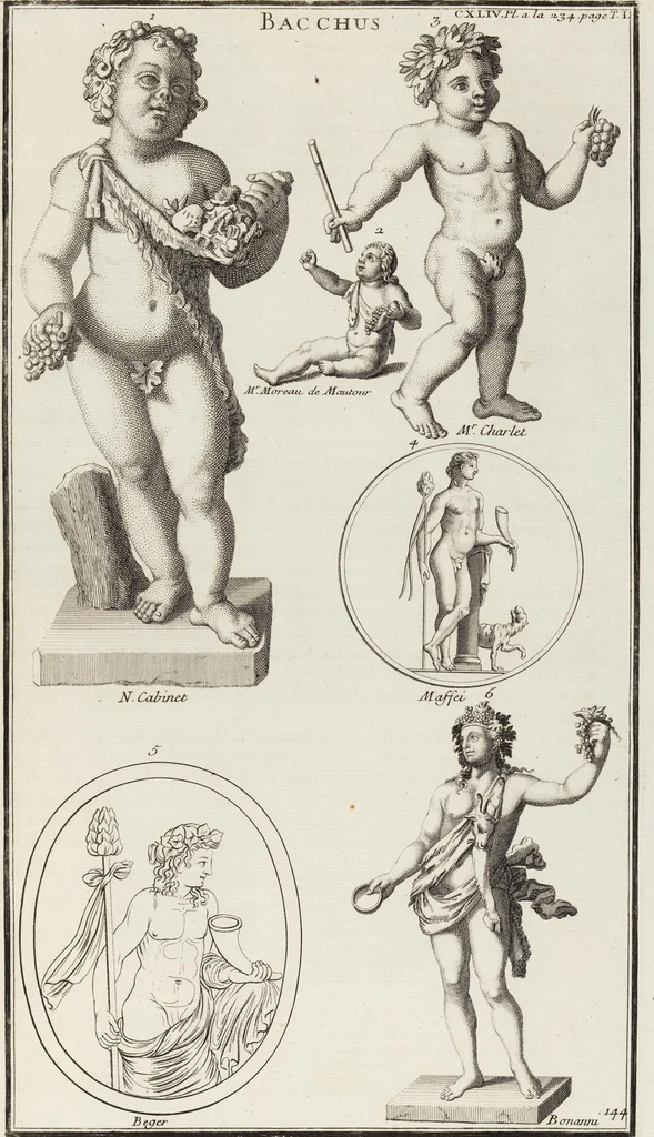 An illustration from (Band 1,2): Les Dieux des Grecs & des Romains: Les Heros parvenus à la Divinité, 1719, leaf 96