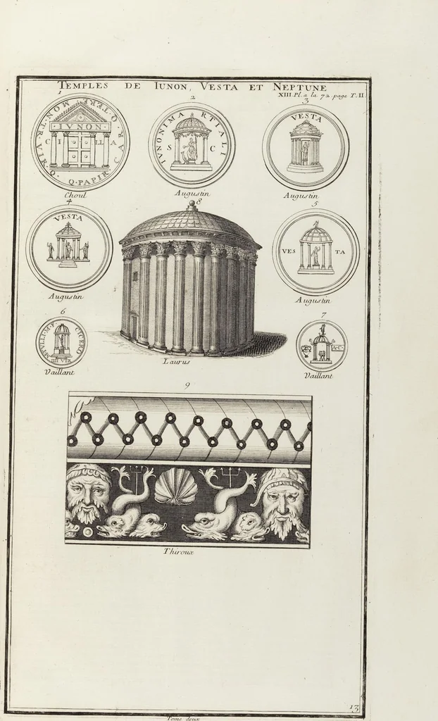 An illustration from (Band 2,1): Le Culte des Grecs & des Romains, 1719, leaf 106