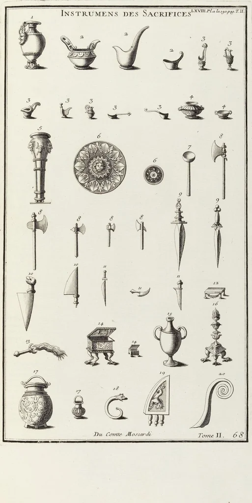 An illustration from (Band 2,1): Le Culte des Grecs & des Romains, 1719, leaf 302