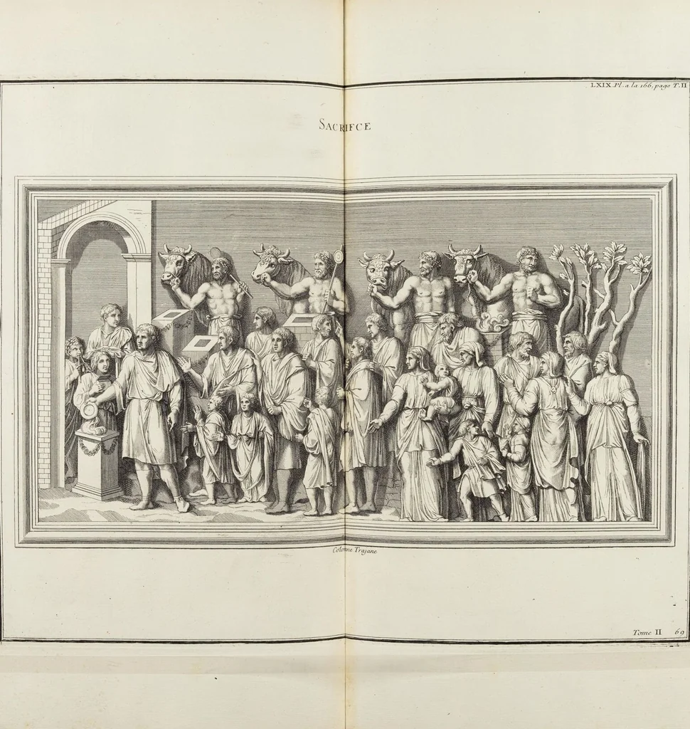An illustration from (Band 2,1): Le Culte des Grecs & des Romains, 1719, leaf 321