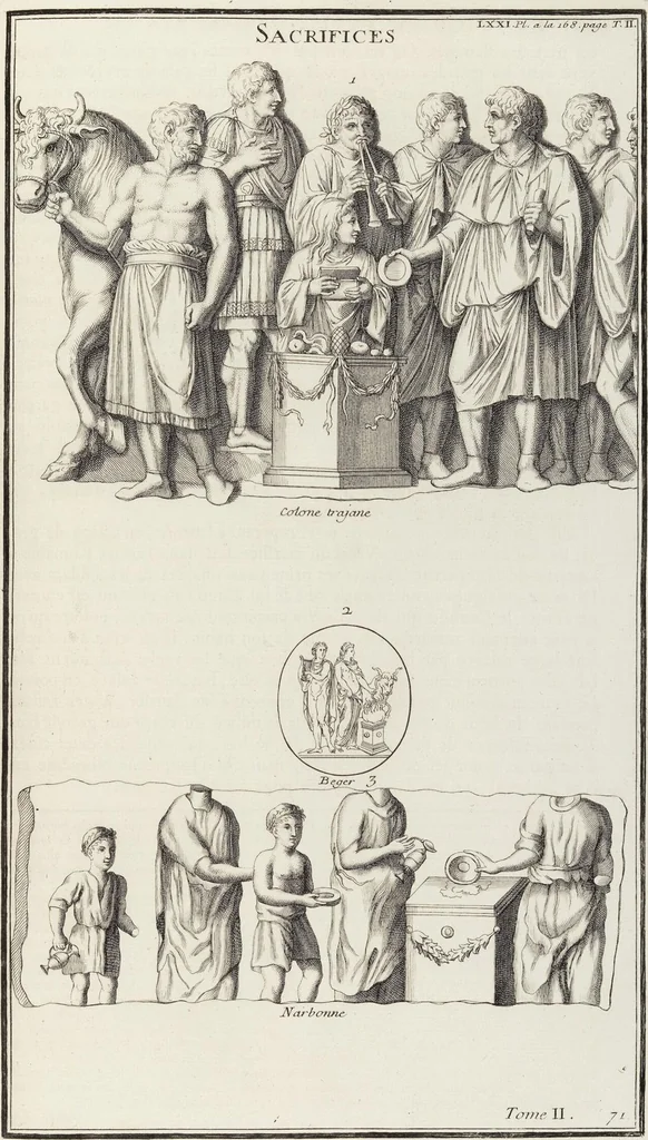 An illustration from (Band 2,1): Le Culte des Grecs & des Romains, 1719, leaf 328