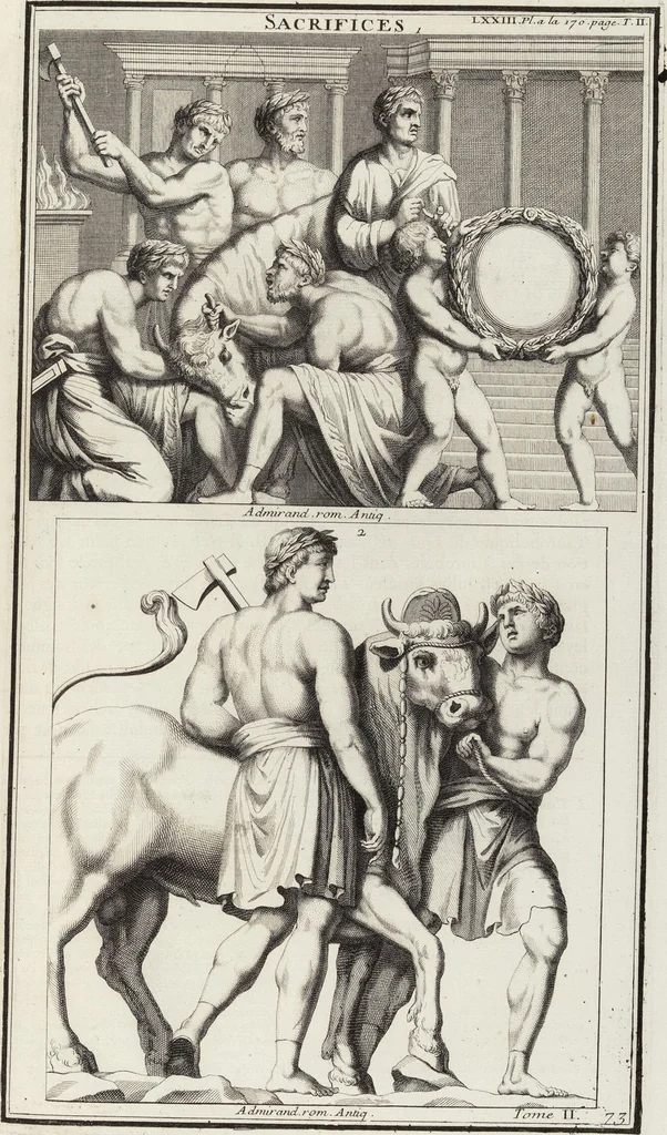 An illustration from (Band 2,1): Le Culte des Grecs & des Romains, 1719, leaf 335