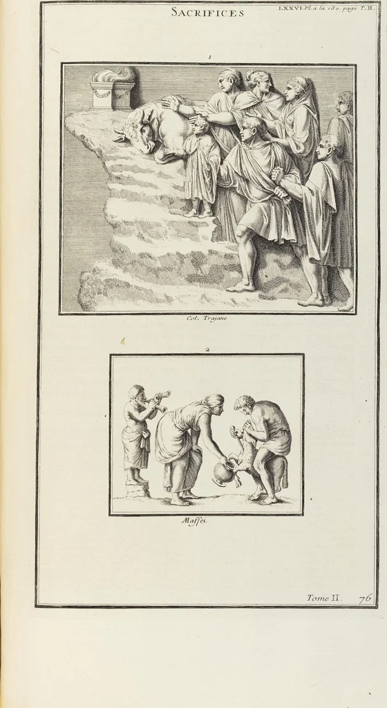 An illustration from (Band 2,1): Le Culte des Grecs & des Romains, 1719, leaf 351