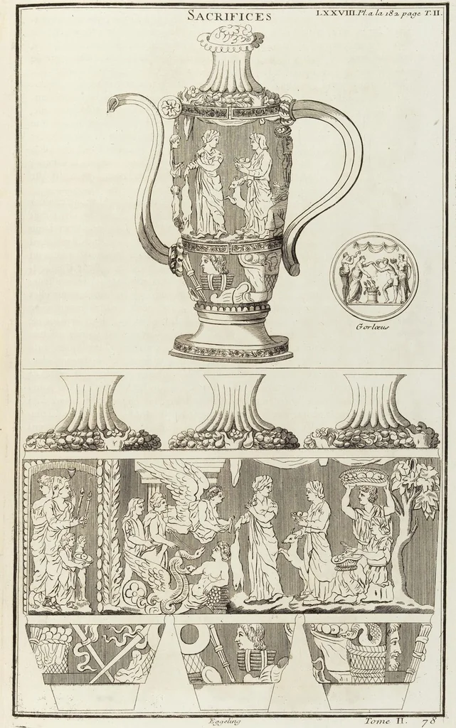 An illustration from (Band 2,1): Le Culte des Grecs & des Romains, 1719, leaf 358