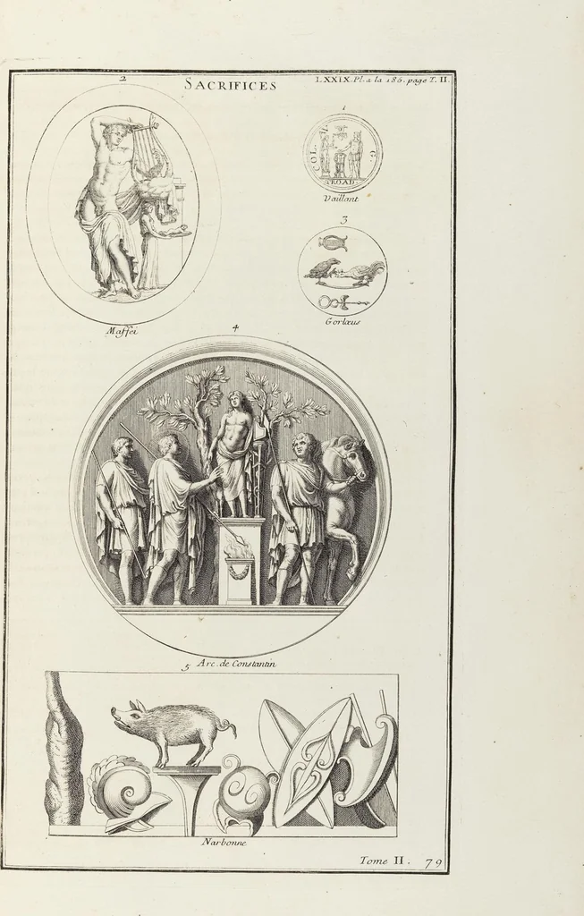 An illustration from (Band 2,1): Le Culte des Grecs & des Romains, 1719, leaf 364