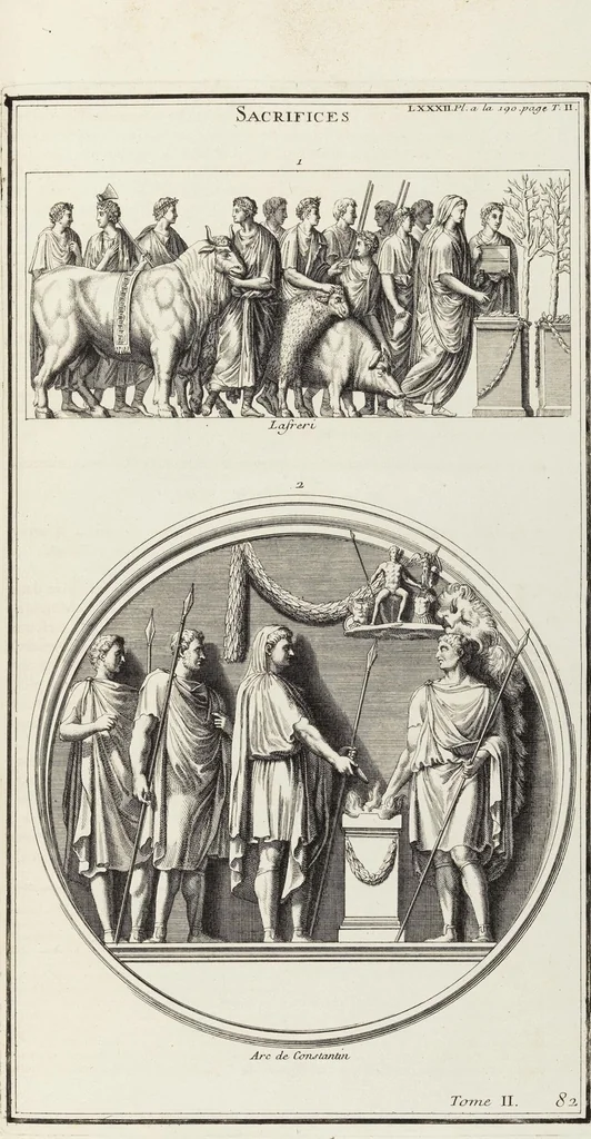 An illustration from (Band 2,1): Le Culte des Grecs & des Romains, 1719, leaf 376