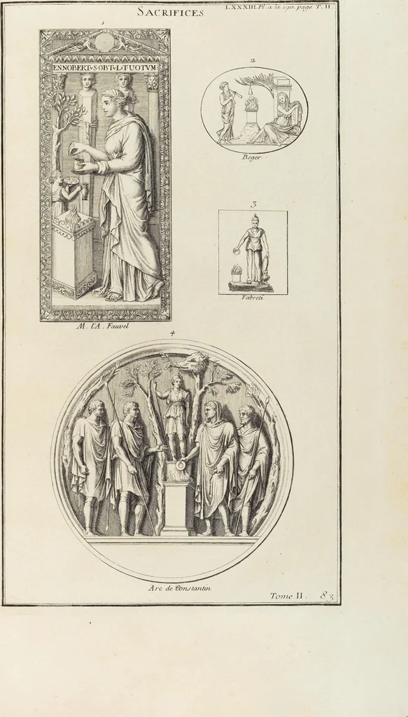 An illustration from (Band 2,1): Le Culte des Grecs & des Romains, 1719, leaf 378