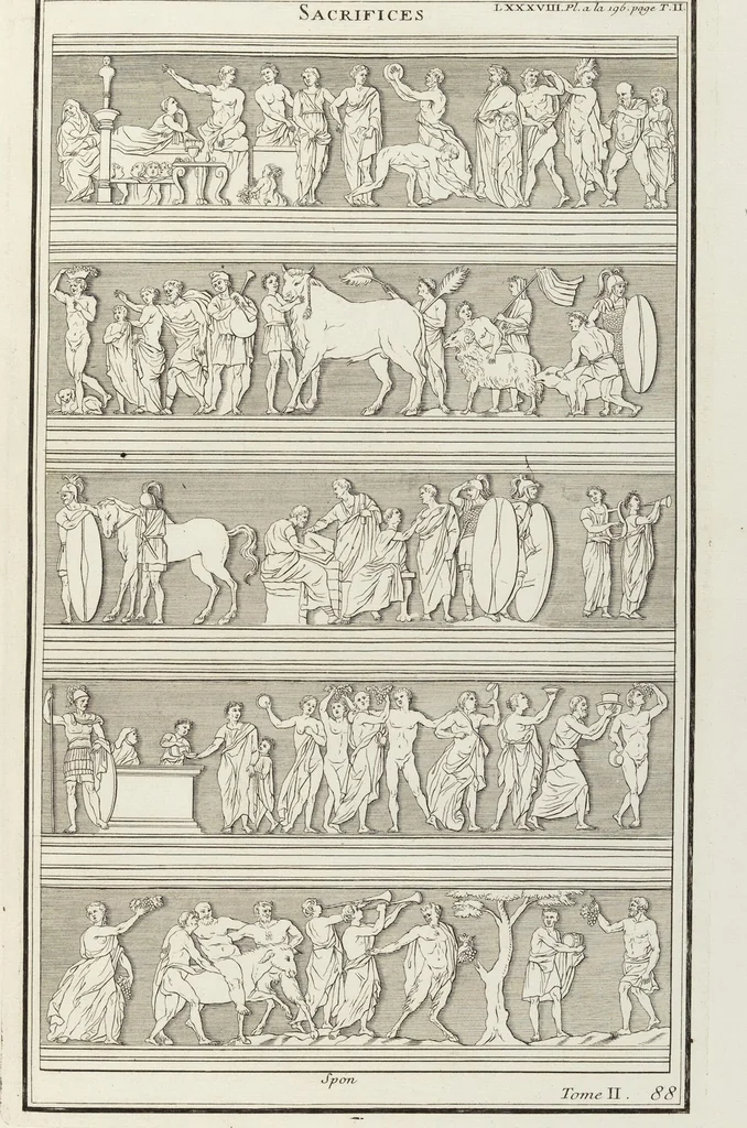 An illustration from (Band 2,1): Le Culte des Grecs & des Romains, 1719, leaf 397