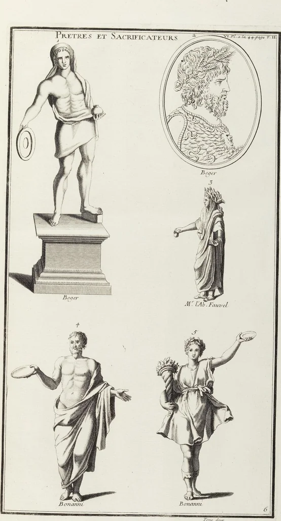 An illustration from (Band 2,1): Le Culte des Grecs & des Romains, 1719, leaf 61