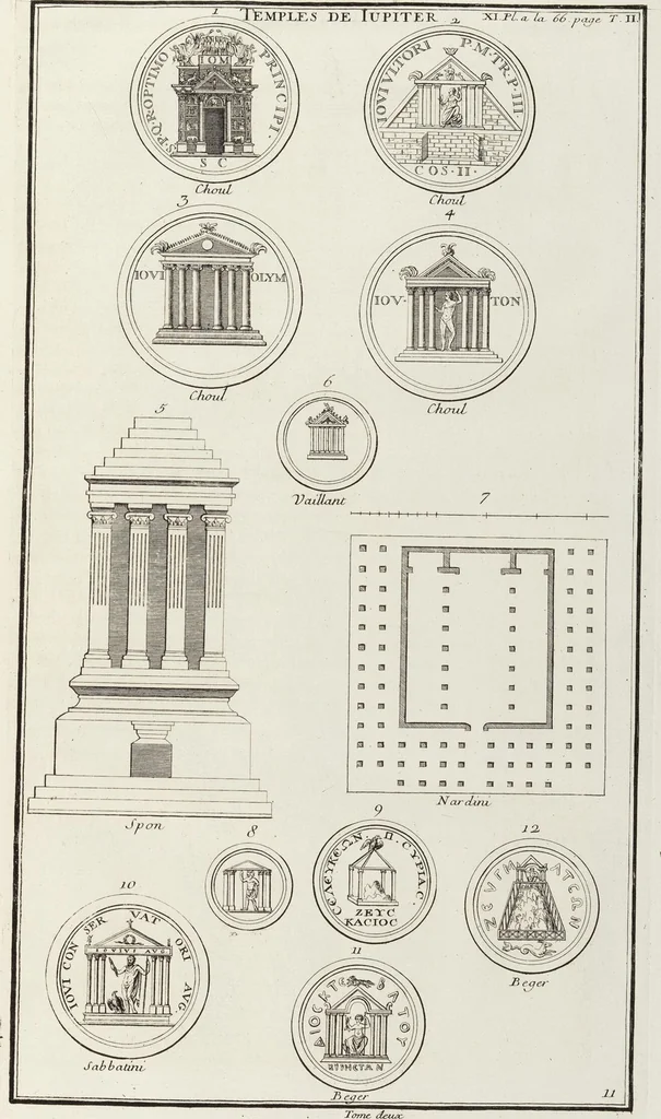 An illustration from (Band 2,1): Le Culte des Grecs & des Romains, 1719, leaf 96