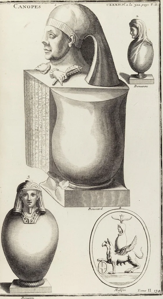 An illustration from (Band 2,2): La Religion des Egyptiens, des Arabes, des Syriens, des Perses, des Scythes, des Germains, des Gaulois, des Espagnols & des Carthaginois, 1719, leaf 118