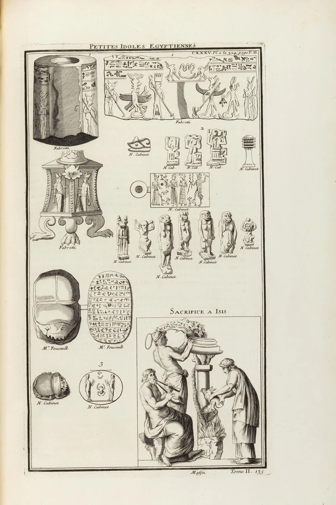 An illustration from (Band 2,2): La Religion des Egyptiens, des Arabes, des Syriens, des Perses, des Scythes, des Germains, des Gaulois, des Espagnols & des Carthaginois, 1719, leaf 122