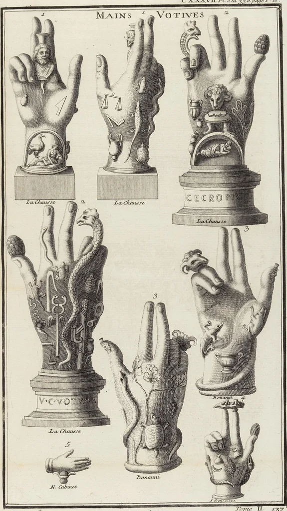 An illustration from (Band 2,2): La Religion des Egyptiens, des Arabes, des Syriens, des Perses, des Scythes, des Germains, des Gaulois, des Espagnols & des Carthaginois, 1719, leaf 133