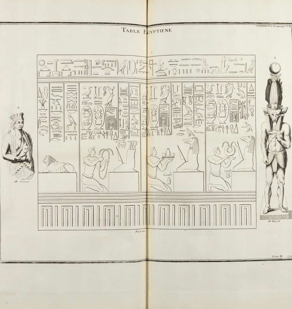 An illustration from (Band 2,2): La Religion des Egyptiens, des Arabes, des Syriens, des Perses, des Scythes, des Germains, des Gaulois, des Espagnols & des Carthaginois, 1719, leaf 151