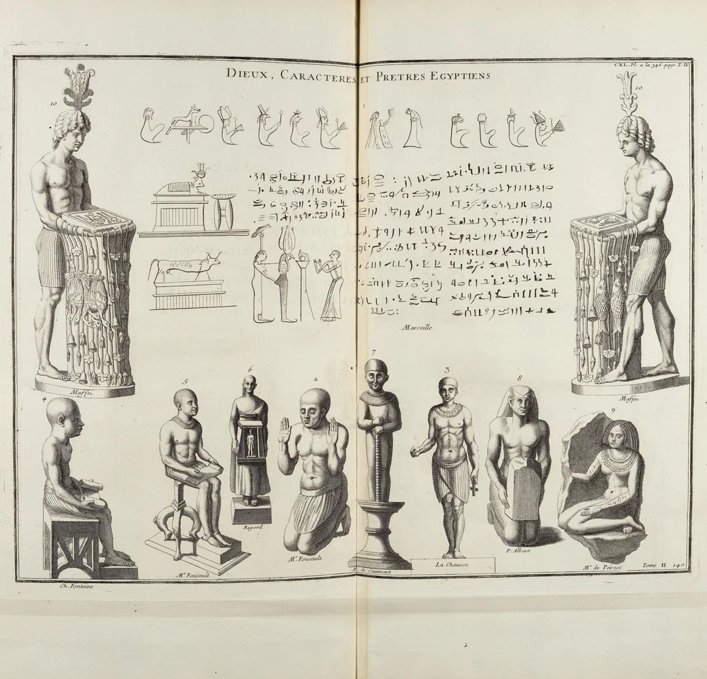 An illustration from (Band 2,2): La Religion des Egyptiens, des Arabes, des Syriens, des Perses, des Scythes, des Germains, des Gaulois, des Espagnols & des Carthaginois, 1719, leaf 158