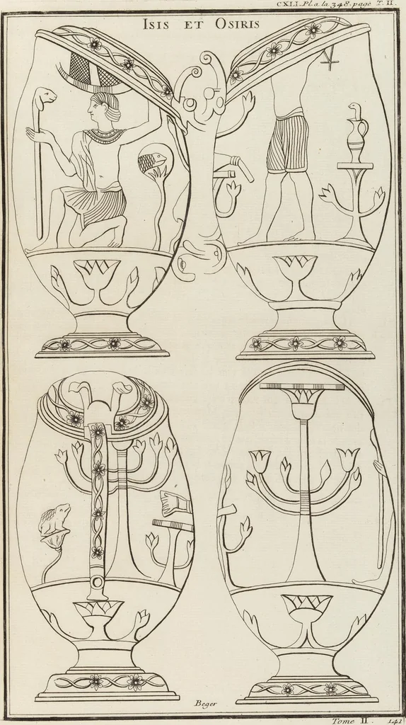 An illustration from (Band 2,2): La Religion des Egyptiens, des Arabes, des Syriens, des Perses, des Scythes, des Germains, des Gaulois, des Espagnols & des Carthaginois, 1719, leaf 162