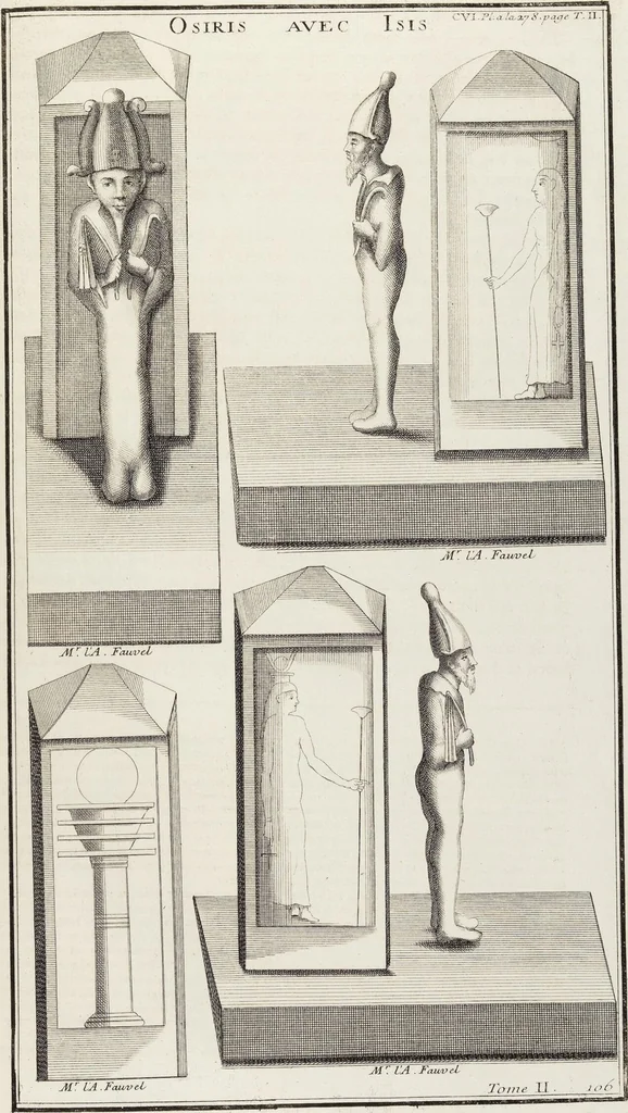 An illustration from (Band 2,2): La Religion des Egyptiens, des Arabes, des Syriens, des Perses, des Scythes, des Germains, des Gaulois, des Espagnols & des Carthaginois, 1719, leaf 17
