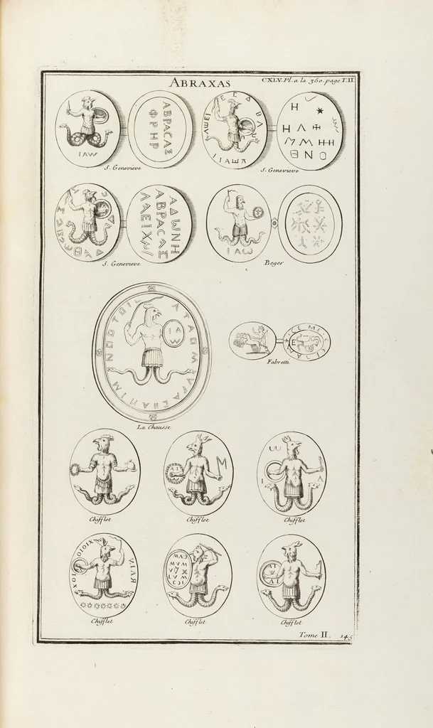 An illustration from (Band 2,2): La Religion des Egyptiens, des Arabes, des Syriens, des Perses, des Scythes, des Germains, des Gaulois, des Espagnols & des Carthaginois, 1719, leaf 182