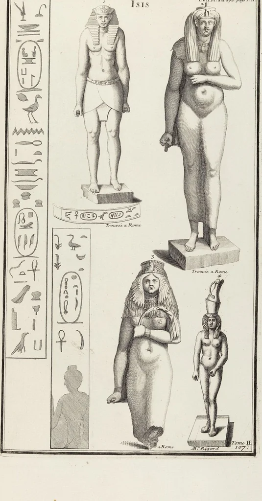 An illustration from (Band 2,2): La Religion des Egyptiens, des Arabes, des Syriens, des Perses, des Scythes, des Germains, des Gaulois, des Espagnols & des Carthaginois, 1719, leaf 19