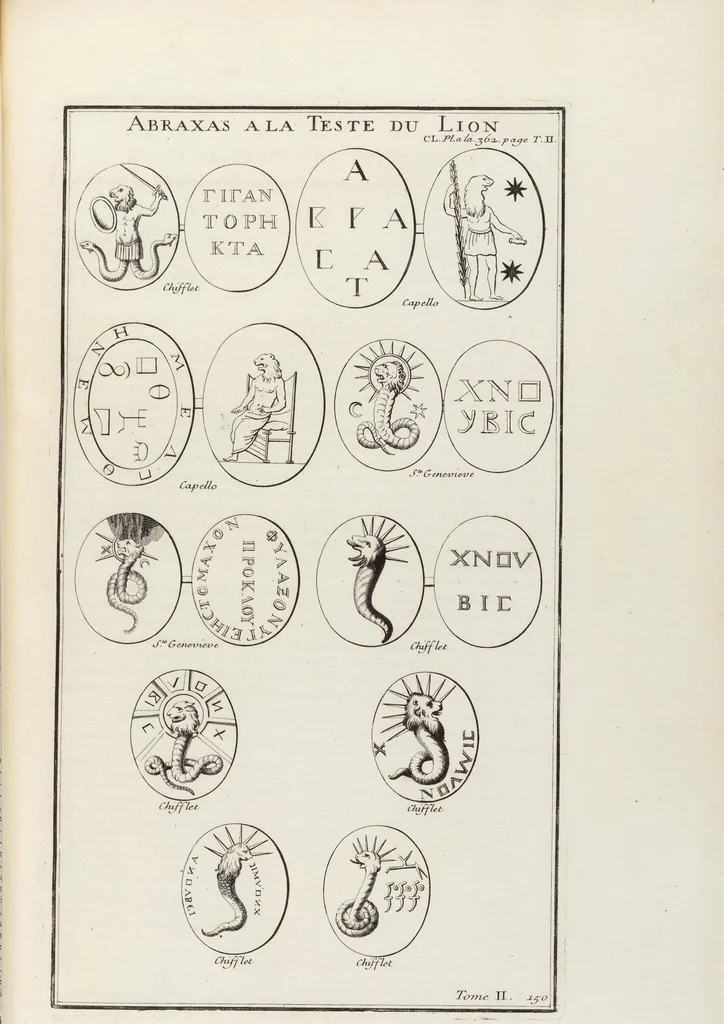 An illustration from (Band 2,2): La Religion des Egyptiens, des Arabes, des Syriens, des Perses, des Scythes, des Germains, des Gaulois, des Espagnols & des Carthaginois, 1719, leaf 194