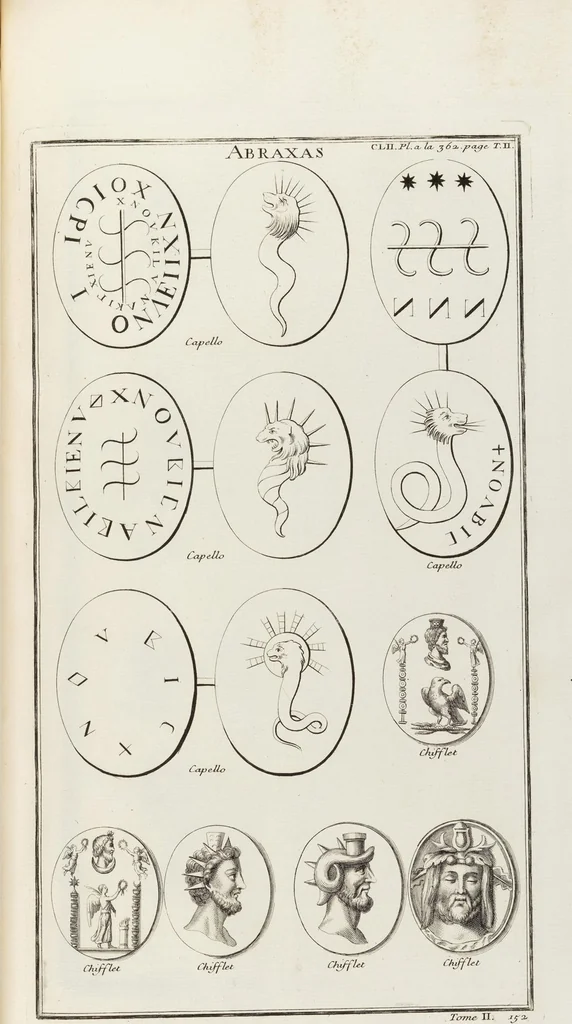 An illustration from (Band 2,2): La Religion des Egyptiens, des Arabes, des Syriens, des Perses, des Scythes, des Germains, des Gaulois, des Espagnols & des Carthaginois, 1719, leaf 198