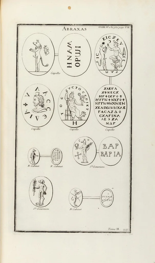 An illustration from (Band 2,2): La Religion des Egyptiens, des Arabes, des Syriens, des Perses, des Scythes, des Germains, des Gaulois, des Espagnols & des Carthaginois, 1719, leaf 200