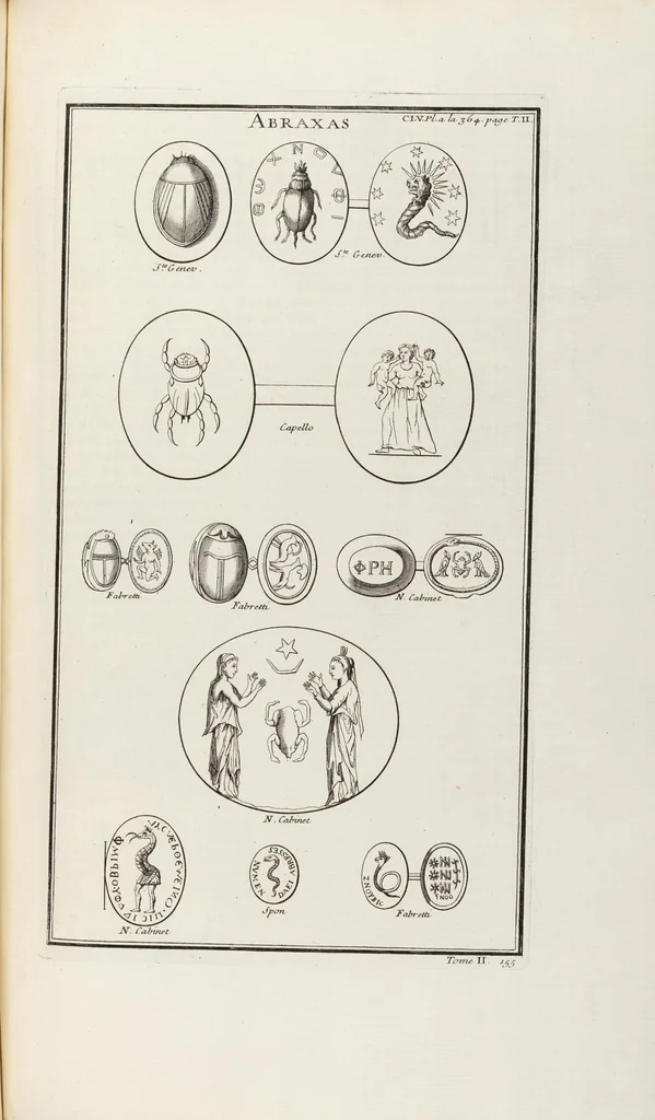 An illustration from (Band 2,2): La Religion des Egyptiens, des Arabes, des Syriens, des Perses, des Scythes, des Germains, des Gaulois, des Espagnols & des Carthaginois, 1719, leaf 206