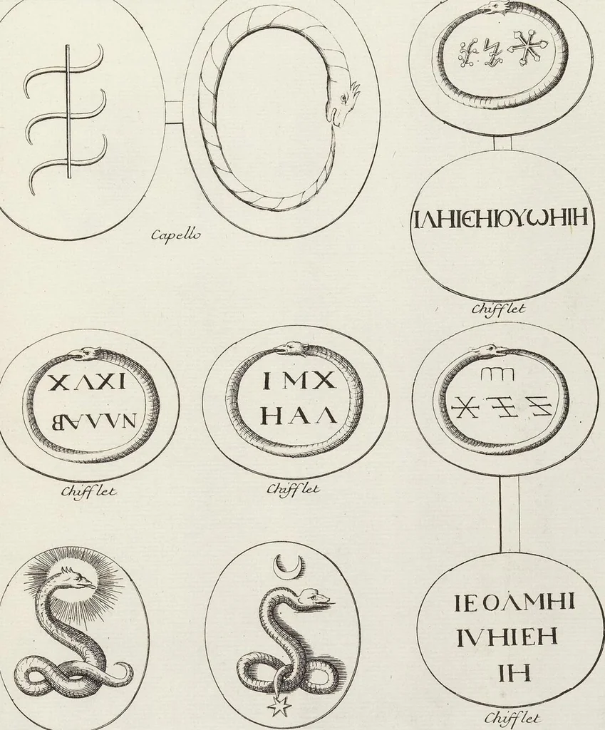 An illustration from (Band 2,2): La Religion des Egyptiens, des Arabes, des Syriens, des Perses, des Scythes, des Germains, des Gaulois, des Espagnols & des Carthaginois, 1719, leaf 208