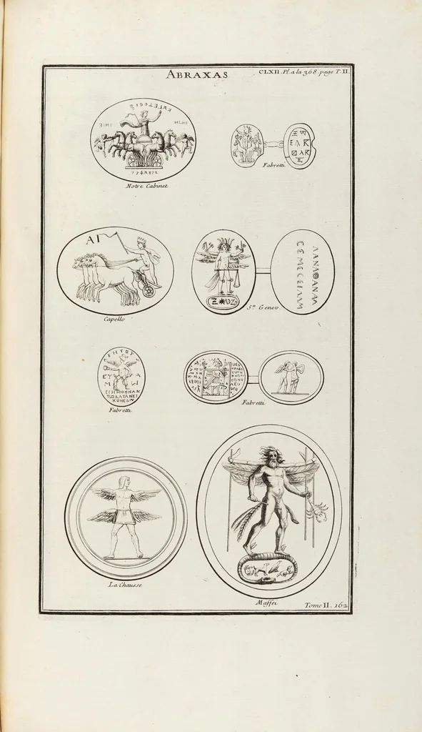 An illustration from (Band 2,2): La Religion des Egyptiens, des Arabes, des Syriens, des Perses, des Scythes, des Germains, des Gaulois, des Espagnols & des Carthaginois, 1719, leaf 224
