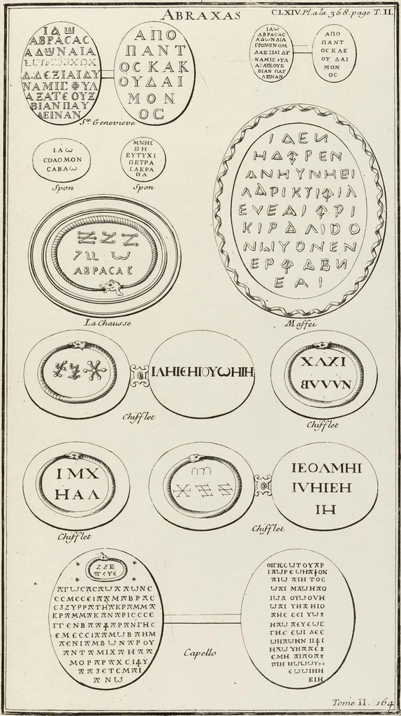An illustration from (Band 2,2): La Religion des Egyptiens, des Arabes, des Syriens, des Perses, des Scythes, des Germains, des Gaulois, des Espagnols & des Carthaginois, 1719, leaf 228