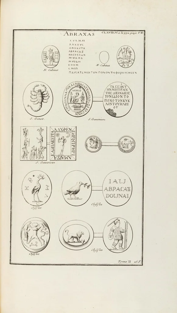 An illustration from (Band 2,2): La Religion des Egyptiens, des Arabes, des Syriens, des Perses, des Scythes, des Germains, des Gaulois, des Espagnols & des Carthaginois, 1719, leaf 240