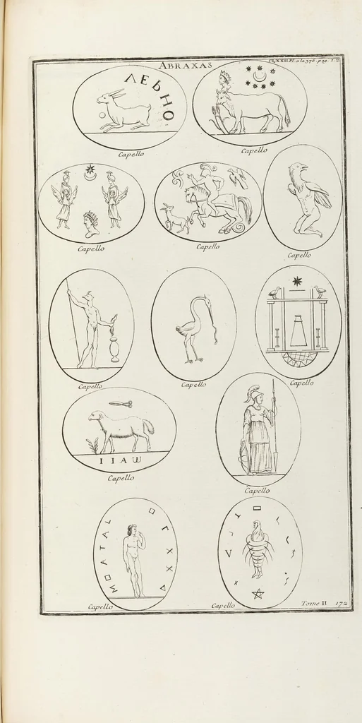 An illustration from (Band 2,2): La Religion des Egyptiens, des Arabes, des Syriens, des Perses, des Scythes, des Germains, des Gaulois, des Espagnols & des Carthaginois, 1719, leaf 252