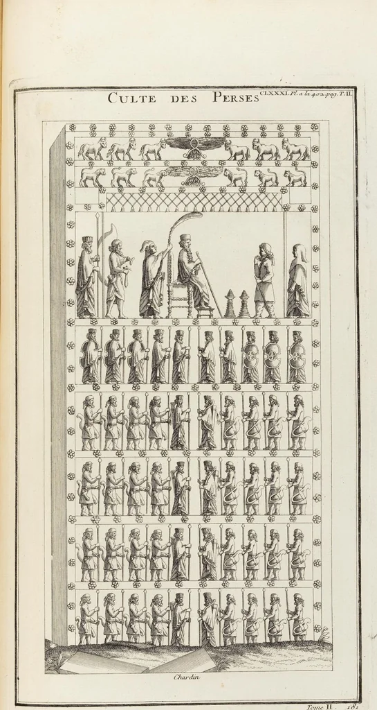 An illustration from (Band 2,2): La Religion des Egyptiens, des Arabes, des Syriens, des Perses, des Scythes, des Germains, des Gaulois, des Espagnols & des Carthaginois, 1719, leaf 298