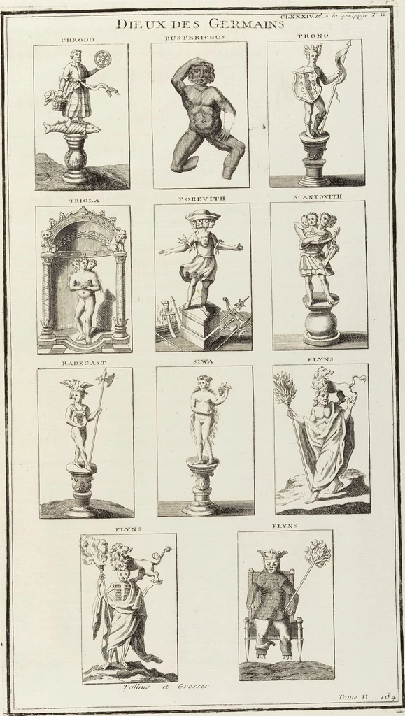 An illustration from (Band 2,2): La Religion des Egyptiens, des Arabes, des Syriens, des Perses, des Scythes, des Germains, des Gaulois, des Espagnols & des Carthaginois, 1719, leaf 314