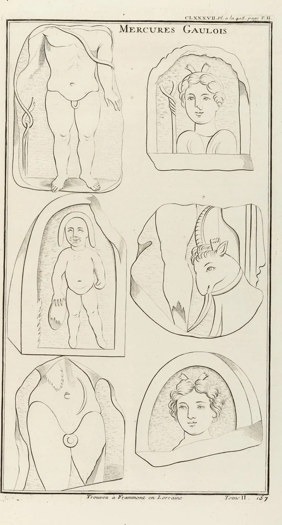 An illustration from (Band 2,2): La Religion des Egyptiens, des Arabes, des Syriens, des Perses, des Scythes, des Germains, des Gaulois, des Espagnols & des Carthaginois, 1719, leaf 326