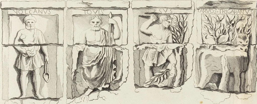 An illustration from (Band 2,2): La Religion des Egyptiens, des Arabes, des Syriens, des Perses, des Scythes, des Germains, des Gaulois, des Espagnols & des Carthaginois, 1719, leaf 341