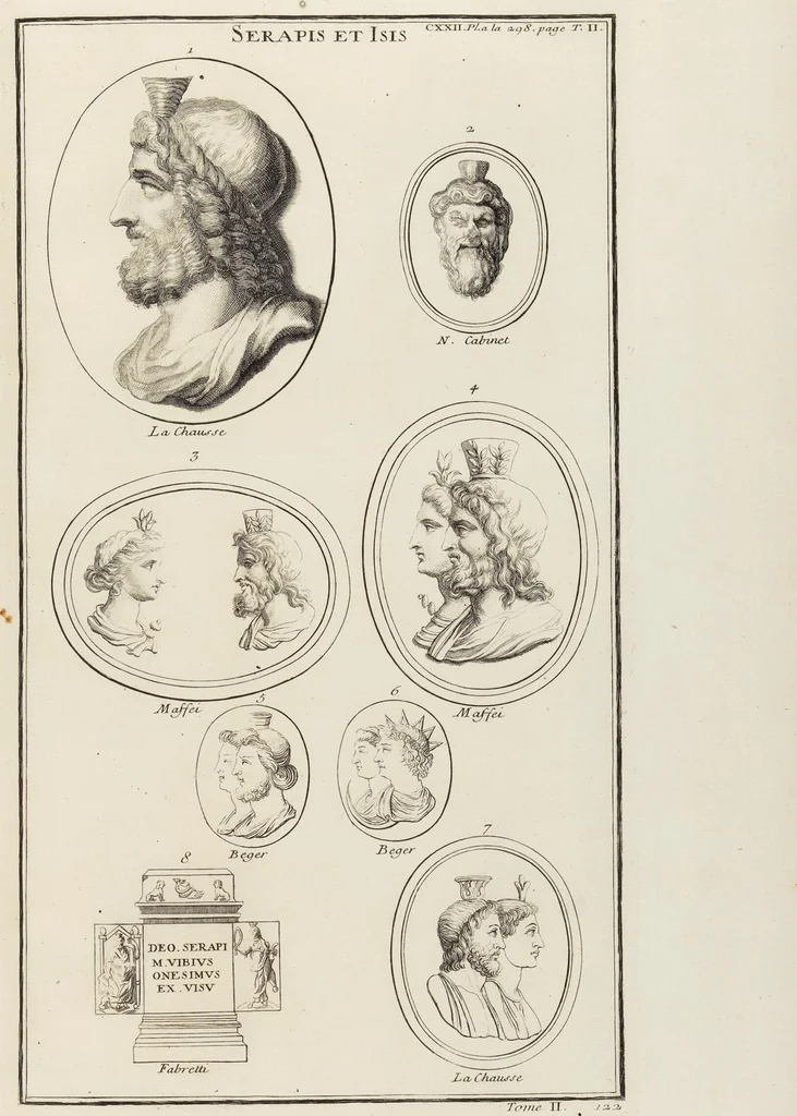 An illustration from (Band 2,2): La Religion des Egyptiens, des Arabes, des Syriens, des Perses, des Scythes, des Germains, des Gaulois, des Espagnols & des Carthaginois, 1719, leaf 70