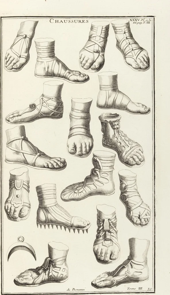 An illustration from (Band 3,1): L' Antiquité Expliquée Et Représentée En Figures: Les Usages de la vie; Tome Troisieme Premiere Partie, leaf 146