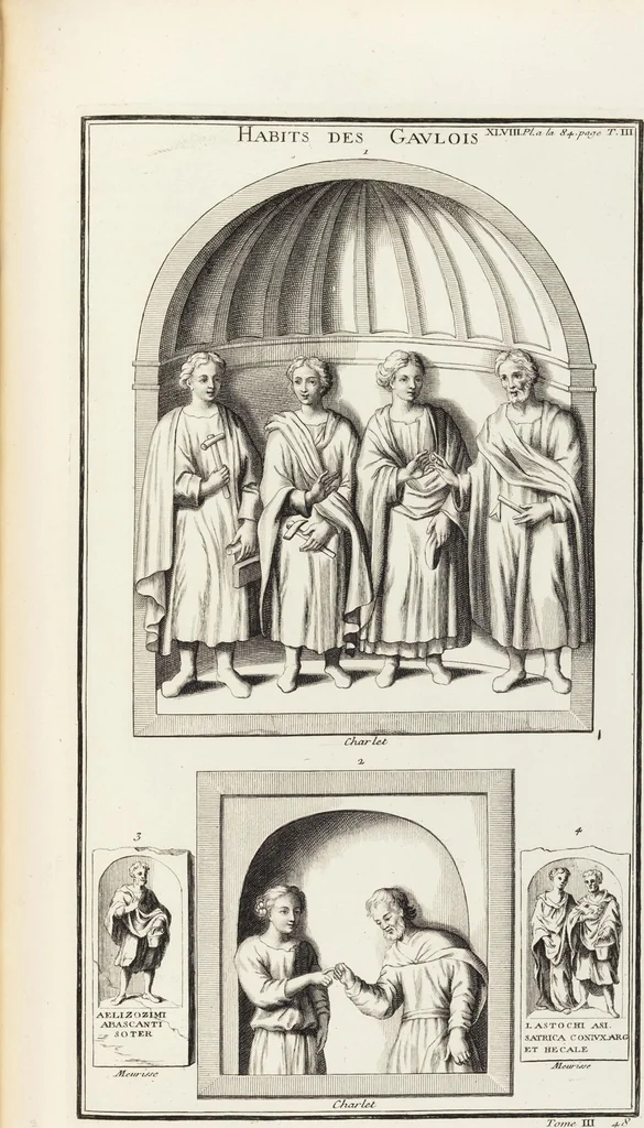 An illustration from (Band 3,1): L' Antiquité Expliquée Et Représentée En Figures: Les Usages de la vie; Tome Troisieme Premiere Partie, leaf 191