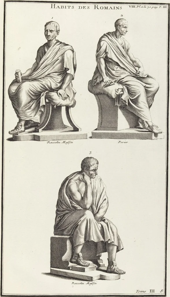 An illustration from (Band 3,1): L' Antiquité Expliquée Et Représentée En Figures: Les Usages de la vie; Tome Troisieme Premiere Partie, leaf 53