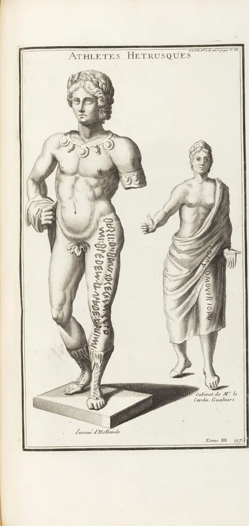 An illustration from (Band 3,2): L' Antiquité Expliquée Et Représentée En Figures: Les Usages de la vie; Tome Troisieme Seconde Partie, leaf 150