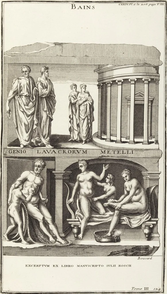 An illustration from (Band 3,2): L' Antiquité Expliquée Et Représentée En Figures: Les Usages de la vie; Tome Troisieme Seconde Partie, leaf 16