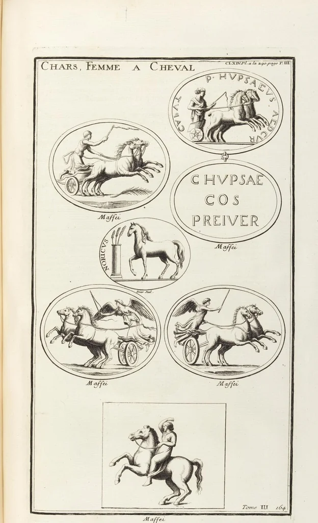 An illustration from (Band 3,2): L' Antiquité Expliquée Et Représentée En Figures: Les Usages de la vie; Tome Troisieme Seconde Partie, leaf 190