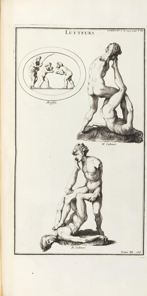 An illustration from (Band 3,2): L' Antiquité Expliquée Et Représentée En Figures: Les Usages de la vie; Tome Troisieme Seconde Partie, leaf 196